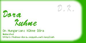 dora kuhne business card