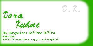 dora kuhne business card